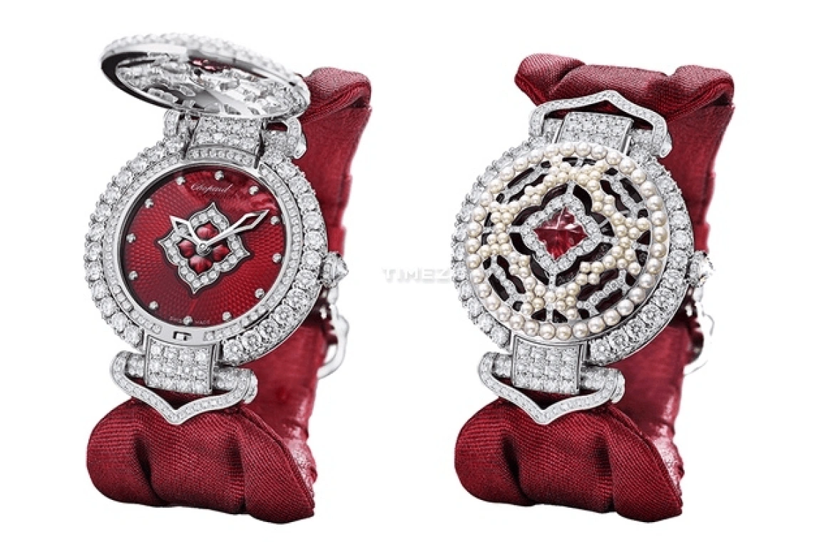 Chopard,IMPERIALE 38mm,38mm,White Gold,Red,Automatic,Sapphire,Crystal Glass,Round,384902,384902-1001