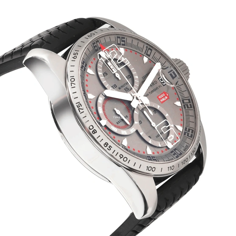 Chopard,Mille Miglia 44mm,44mm,Stainless Steel,Grey,Automatic,Chronograph,Day,168489,168489-3001