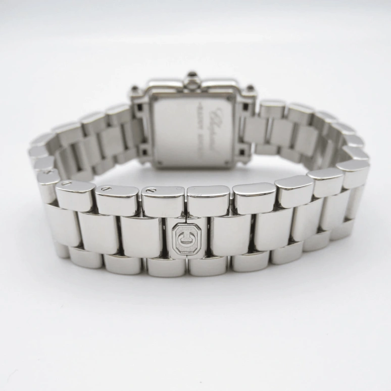 Chopard,Happy Sport 23mm,23mm,Stainless Steel,Black,Quartz,Sapphire,Crystal Glass,Square,27,27/8893-23
