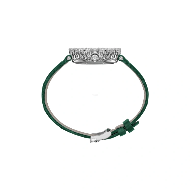 Chopard,L'HEURE DU DIAMANT 32mm,32mm,White Gold,Green,Automatic,Octagon,Silver,13A097,13A097-1111