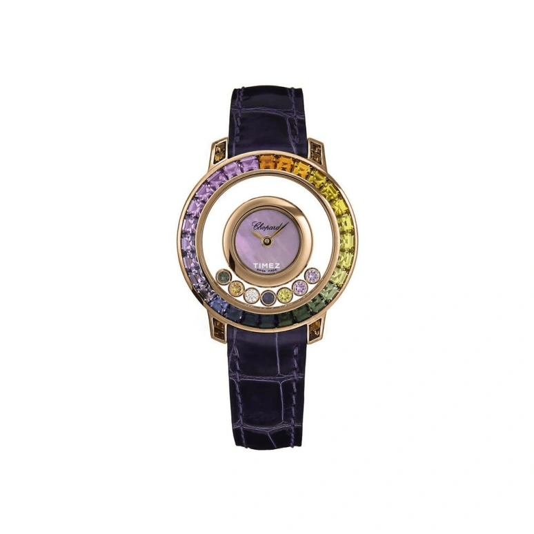 Chopard,Happy Diamonds 58.01mm,58.01mm,Rose Gold,Pink,Quartz,Round,209412,209412-5801