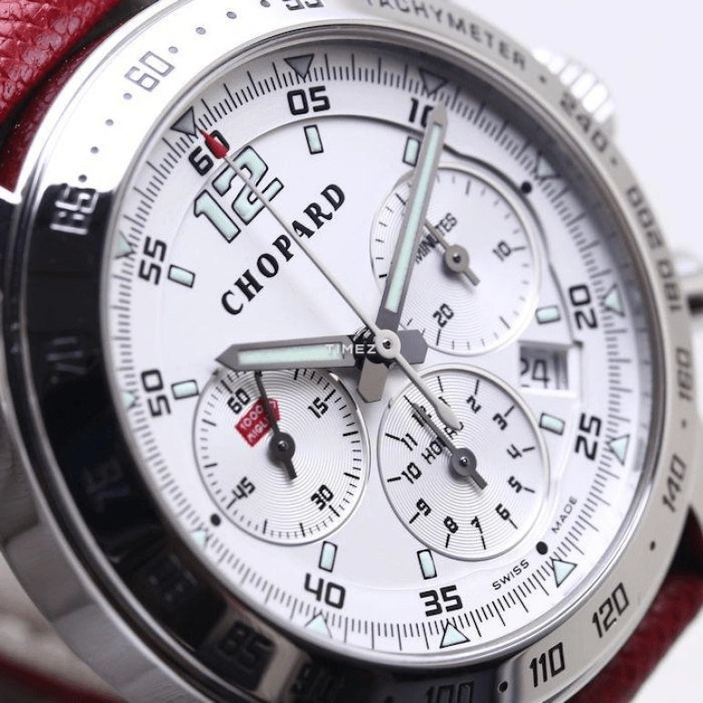 Chopard,Classic Racing 40mm,40mm,Stainless Steel,White,Automatic,Chronograph,Day,168933,168933-3001