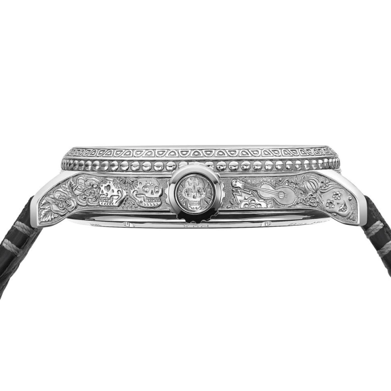 Chopard,L.U.C 42.50mm,42.50mm,White Gold,Silver,Black,Handwound,Power Reserve Indicator,Minute Repeater,161947,161947-1005