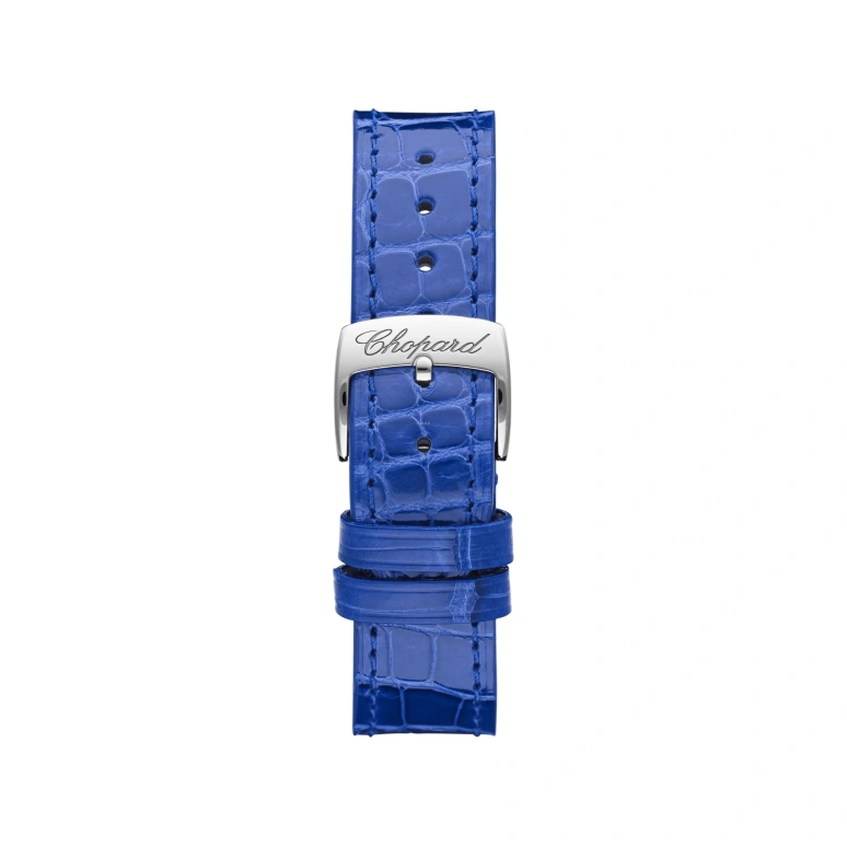 Chopard,Happy Sport 36mm,36mm,White Gold,Blue,Sapphire,Crystal Glass,Open,278559,278559-3011