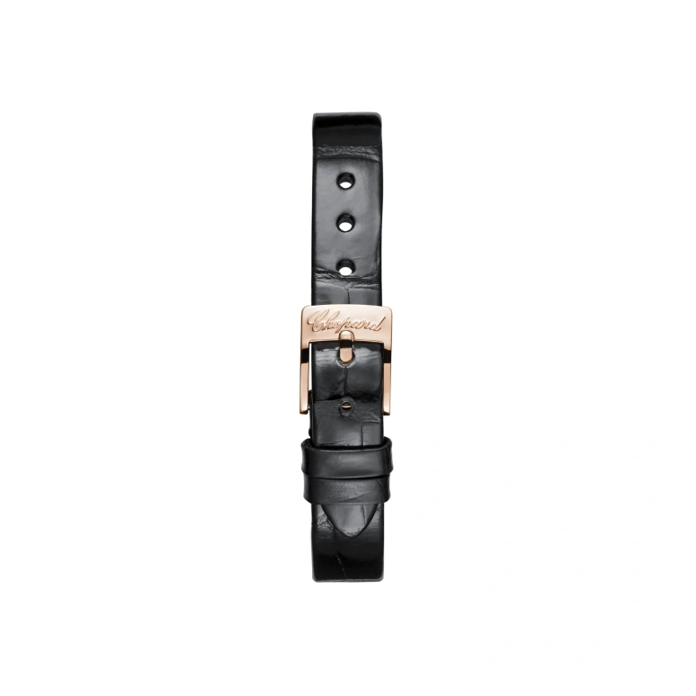 Chopard,Happy Diamonds 28.80x25.80mm,28.80x25.80mm,Rose Gold,White,Quartz,Sapphire,Crystal Glass,Oval,204305,204305-5301