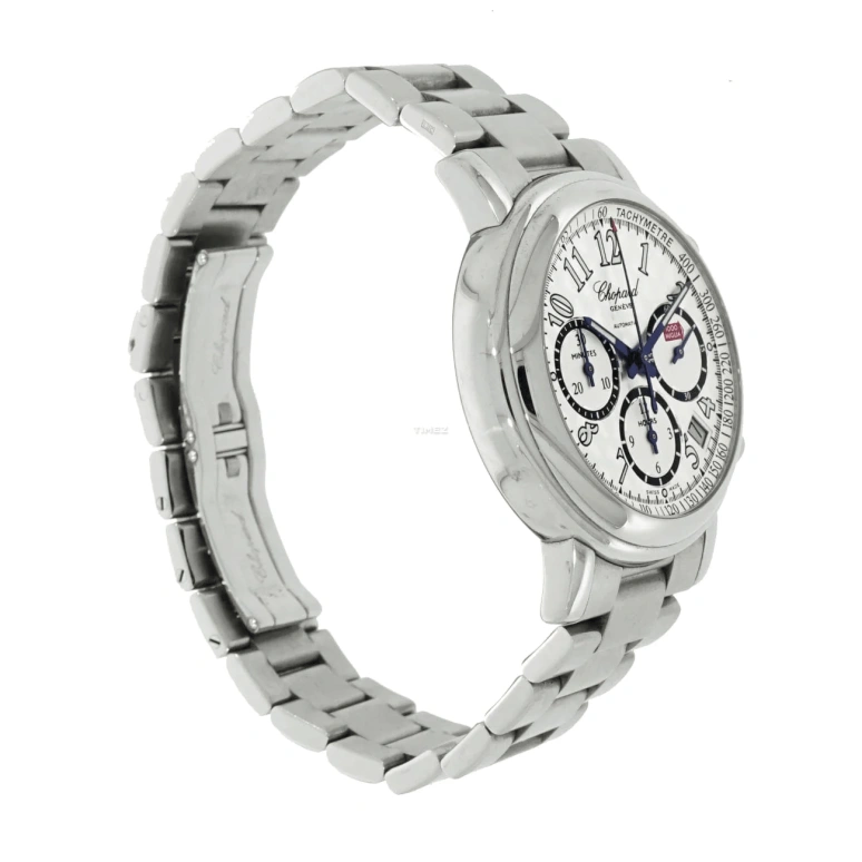 Chopard,Mille Miglia 39mm,39mm,Stainless Steel,Silver White,Automatic,Chronograph,Day,158331,158331-3002
