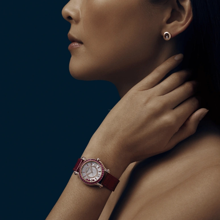 Chopard,Happy Sport 30mm,30mm,Rose Gold,White,Automatic,42hours,In-house Caliber,274302,274302-5005