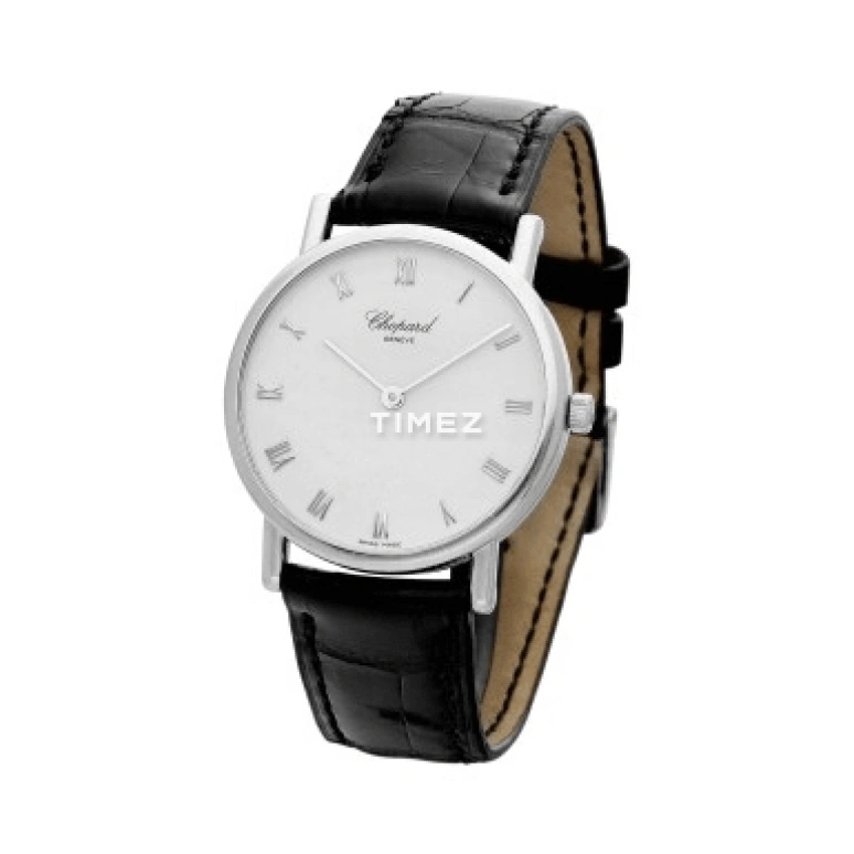 Chopard,Classic 33mm,33mm,White Gold,White,Sapphire,Crystal Glass,Round,Silver,16,16/3154