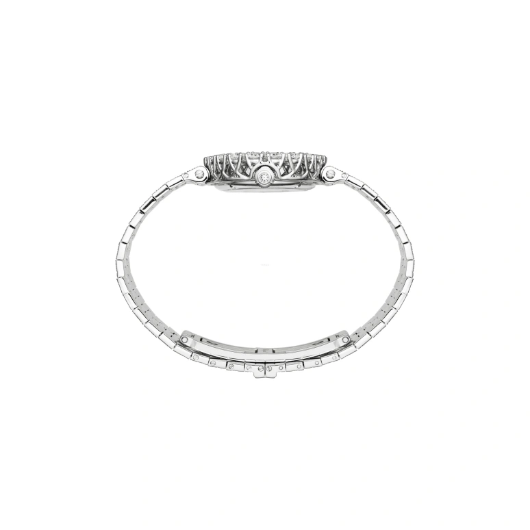 Chopard,L'HEURE DU DIAMANT 27.50x40.50mm,27.50x40.50mm,White Gold,Black,Quartz,Sapphire,Crystal Glass,Oval,10A376,10A376-1008