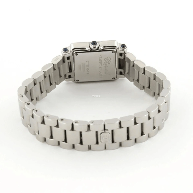 Chopard,Happy Diamonds 22.50x22.50mm,22.50x22.50mm,Stainless Steel,White,Quartz,Sapphire,Square,278893,278893-3006
