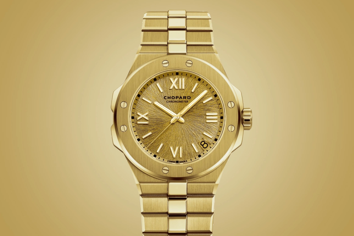 Chopard,Alpine Eagle 41mm,41mm,Yellow Gold,Gold,Automatic,Day,Sapphire,295363,295363-0001
