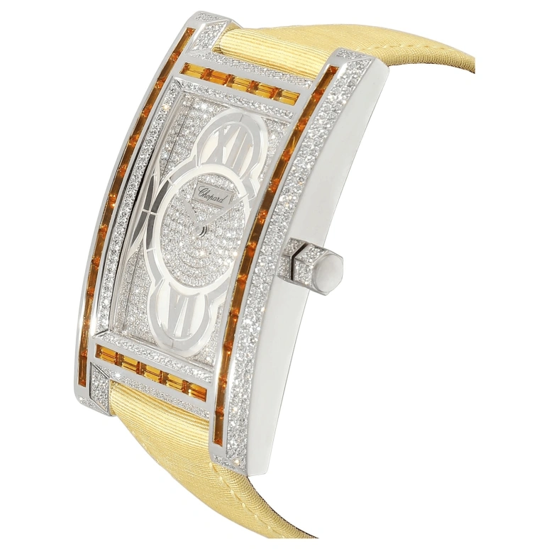 Chopard,Classic 32mm,32mm,White Gold,Silver,Quartz,Sapphire,Rectangular,17,17/3560/8-02