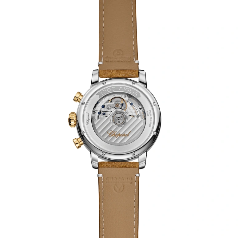 Chopard,Mille Miglia 40.50mm,40.50mm,Yellow Gold,Stainless Steel,Blue,Automatic,Chronograph,Day,168619,168619-4001