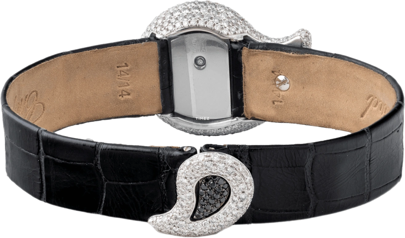 Chopard,Happy Diamonds ,White Gold,Black,Quartz,Sapphire,Silver,436700,436700-1007