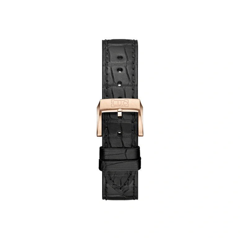 Chopard,L.U.C 40mm,40mm,Rose Gold,Rose,Black,65hours,In-house Caliber,Sapphire,Crystal Glass,161980,161980-5001