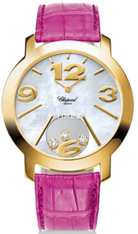 Chopard,Happy Diamonds 40mm,40mm,Yellow Gold,Silver White,Quartz,Round,Gold,207449,207449-0001