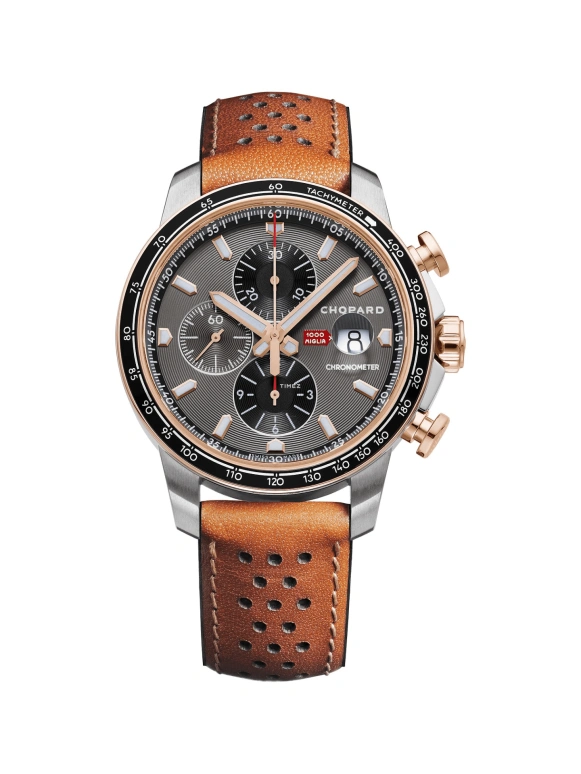 Chopard,Mille Miglia 44mm,44mm,Stainless Steel,Luminous,White,Black,Red,Automatic,Chronograph,Day,168571,168571-6002