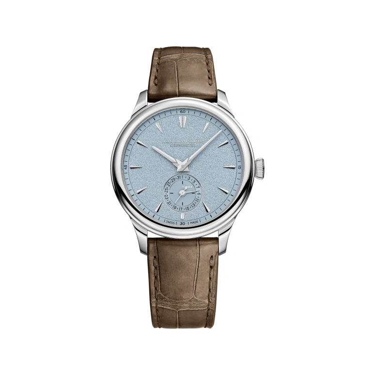 Chopard,L.U.C 39mm,39mm,Platinum,Blue,Handwound,Day,Power Reserve Indicator,161954,161954-9001
