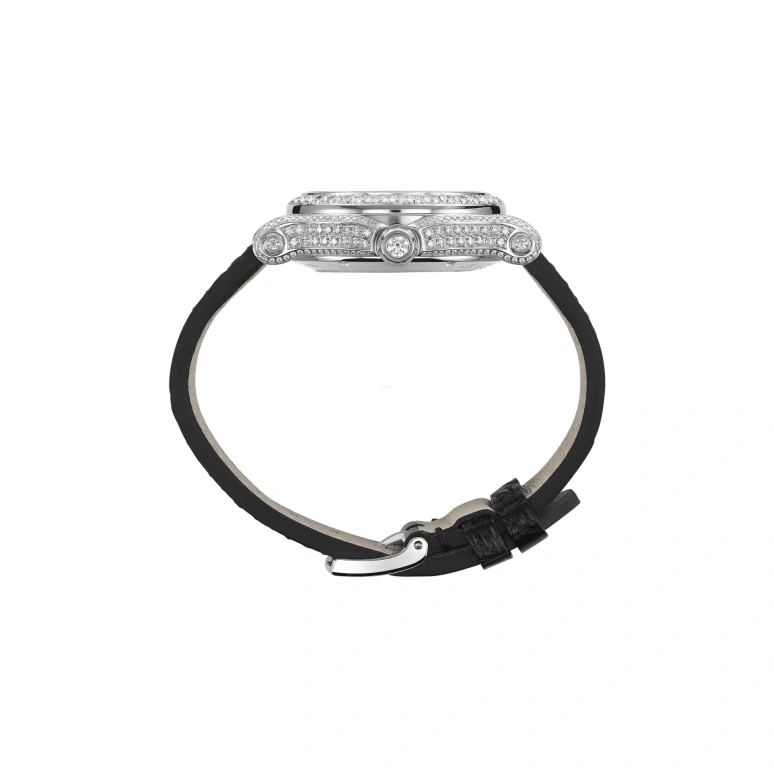 Chopard,Happy Sport 36mm,36mm,White Gold,Sapphire,Crystal Glass,Mother of Pearl,Diamonds,Open,274891,274891-1008