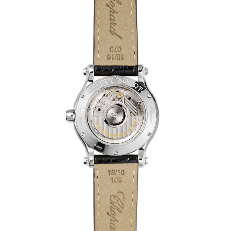 Chopard,Happy Sport 36mm,36mm,Stainless Steel,Silver,Sapphire,Crystal Glass,Open,278559,278559-3001