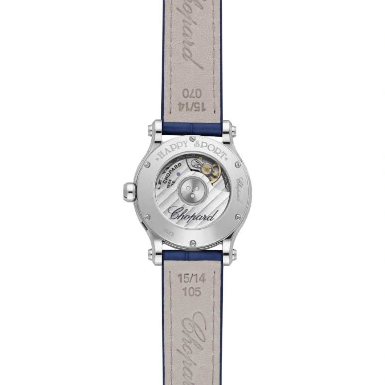 Chopard,Happy Sport 30mm,30mm,Stainless Steel,Blue,Automatic,42hours,In-house Caliber,278573,278573-3016