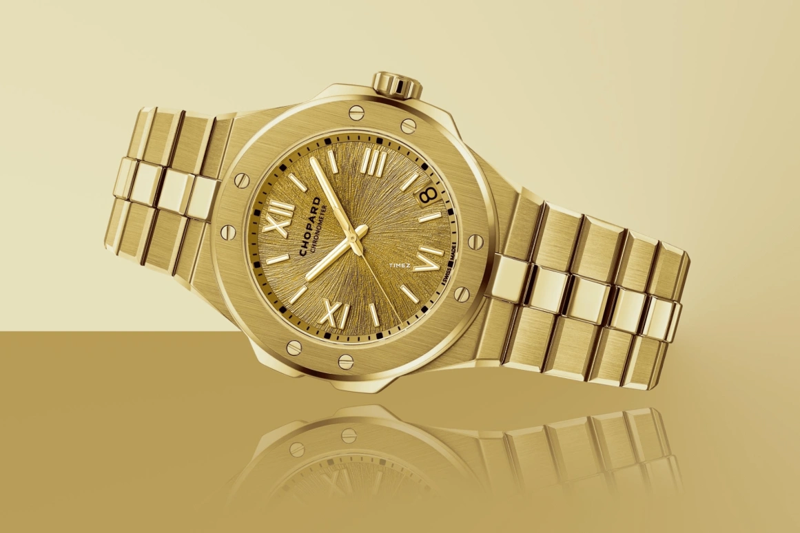 Chopard,Alpine Eagle 41mm,41mm,Yellow Gold,Gold,Automatic,Day,Sapphire,295363,295363-0001
