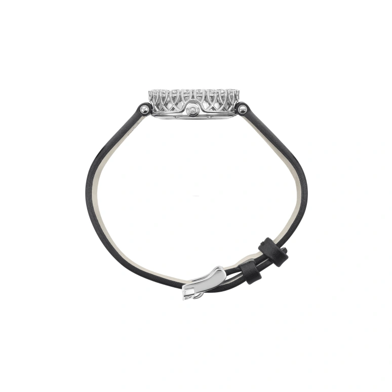 Chopard,L'HEURE DU DIAMANT 26mm,26mm,White Gold,White,Handwound,Sapphire,Crystal Glass,Round,13A178,13A178-1106