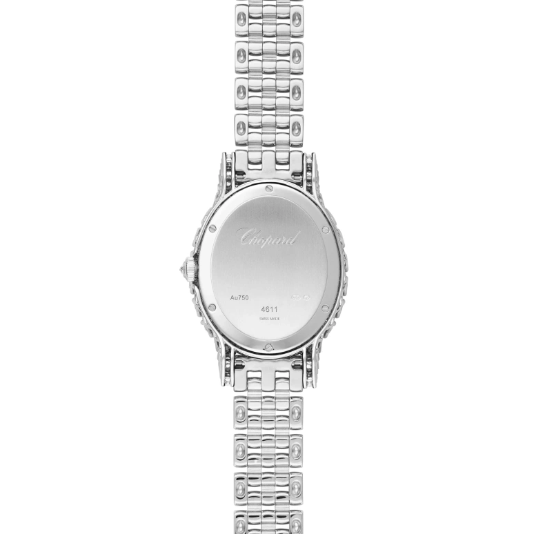 Chopard,L'HEURE DU DIAMANT 34.20x29.40mm,34.20x29.40mm,White Gold,Silver,Quartz,Sapphire,Crystal Glass,Tonneau,109422,109422-1101
