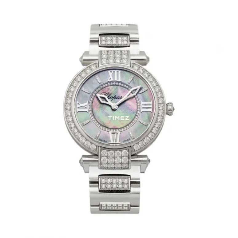 Chopard,IMPERIALE 36mm,36mm,White Gold,Silver,Automatic,Round,384242,384242-1011