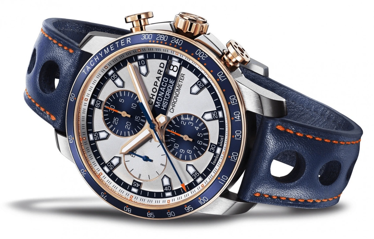 Chopard,Mille Miglia 44.50mm,44.50mm,Rose Gold,Titanium Gold,White,Automatic,Chronograph,Day,168570,168570-9002