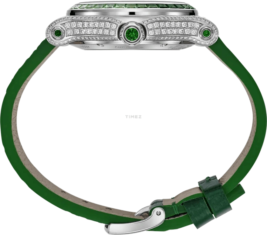 Chopard,Happy Sport 36mm,36mm,White Gold,Green,Automatic,Sapphire,Crystal Glass,Round,274891,274891-1028