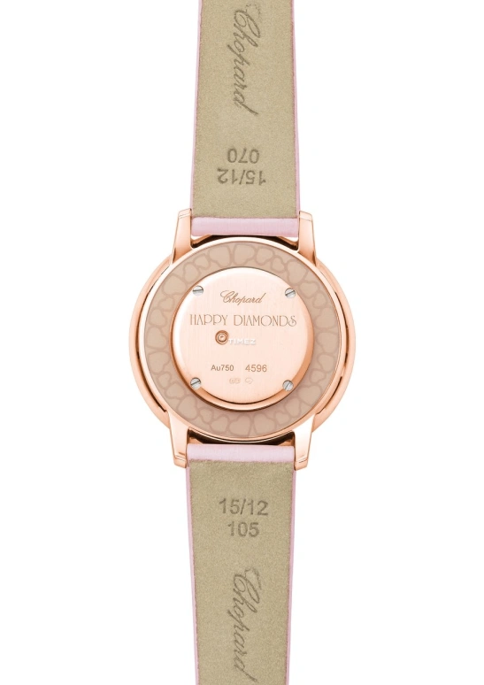 Chopard,Happy Diamonds 32mm,32mm,Rose Gold,Pink,Quartz,Sapphire,Crystal Glass,Round,209429,209429-5106