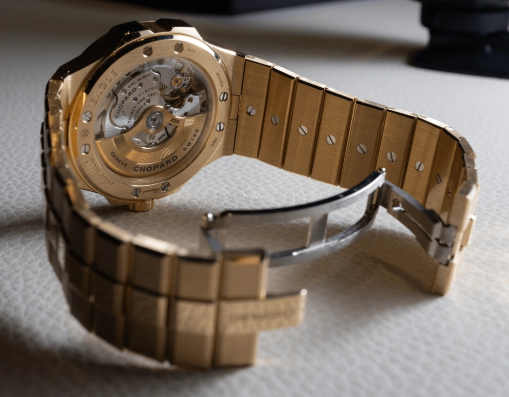 Chopard,Alpine Eagle 41mm,41mm,Yellow Gold,Gold,Automatic,Day,Sapphire,295363,295363-0001