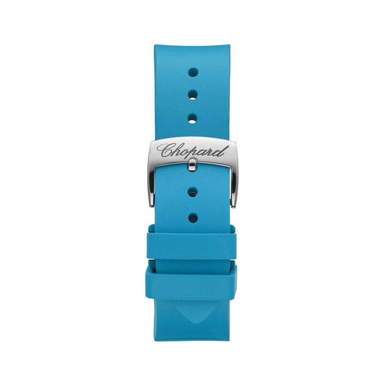 Chopard,Happy Sport 40mm,40mm,Stainless Steel,Turquoise,White,Blue,Stone,Red,Green,Automatic,60hours,In-house Caliber,278587,278587-3001