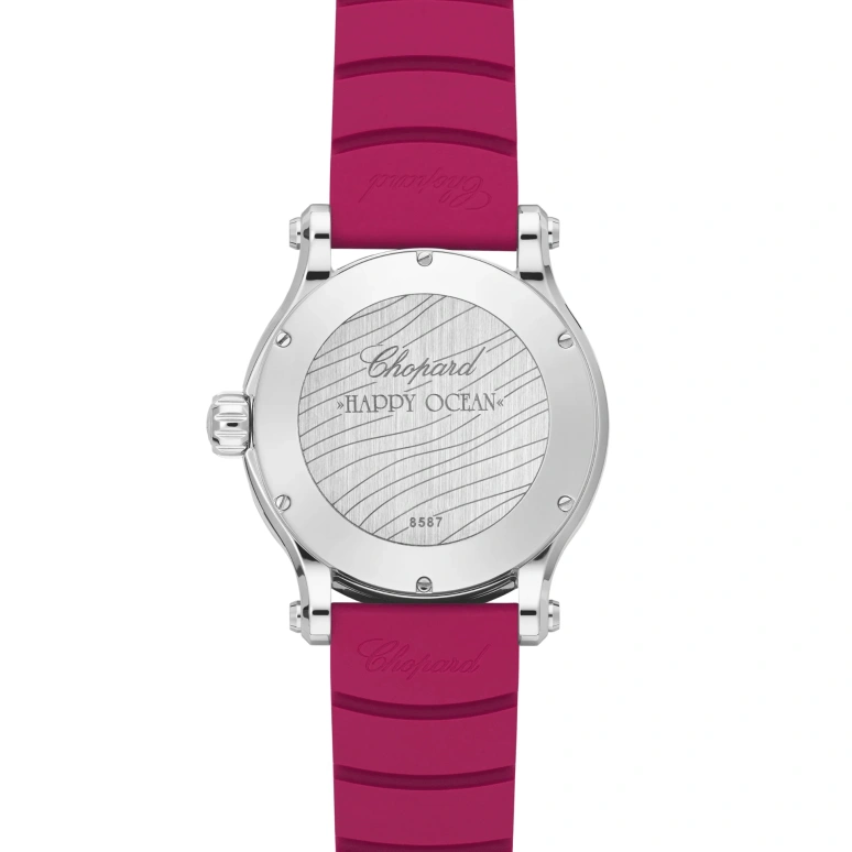 Chopard,Happy Sport 40mm,40mm,Stainless Steel,White,Blue,Red,Green,Automatic,60hours,In-house Caliber,278587,278587-3002