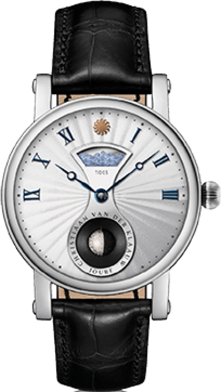 Christiaan van der Klaauw,Astronomical Masterpieces 40mm,40mm,Stainless Steel,Silver,Automatic,Moonphase,Tide,CKRS3324