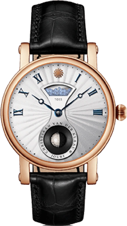 Christiaan van der Klaauw,Astronomical Masterpieces 40mm,40mm,Rose Gold,Silver,Automatic,Moonphase,Tide,CKRS1124