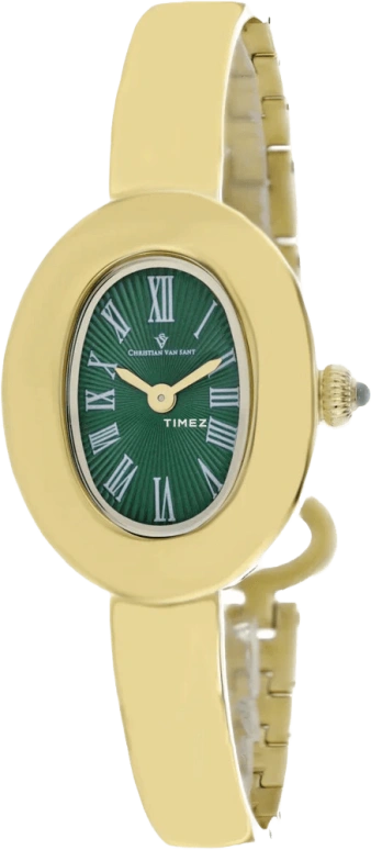 Christian Van Sant,woman 26mm,26mm,Stainless Steel,Green,Quartz,Hardlex,Oval,CV4336