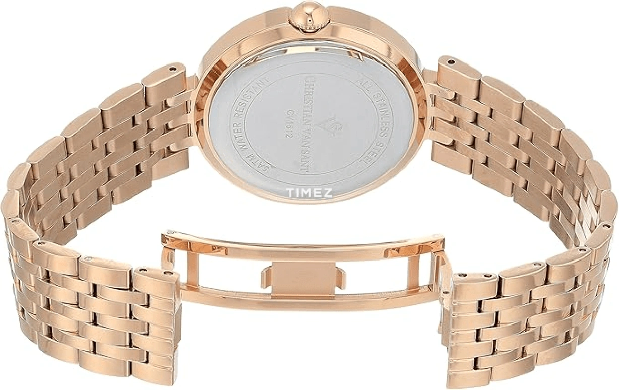 Christian Van Sant,woman 36mm,36mm,Stainless Steel,White,Quartz,Hardlex,Round,CV1612