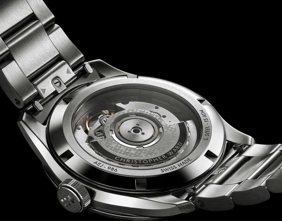 Christopher Ward,C65 38mm,38mm,Stainless Steel,Blue,Automatic,Day,Dule Time,C65,C65-38AGM3-S00B0-B0