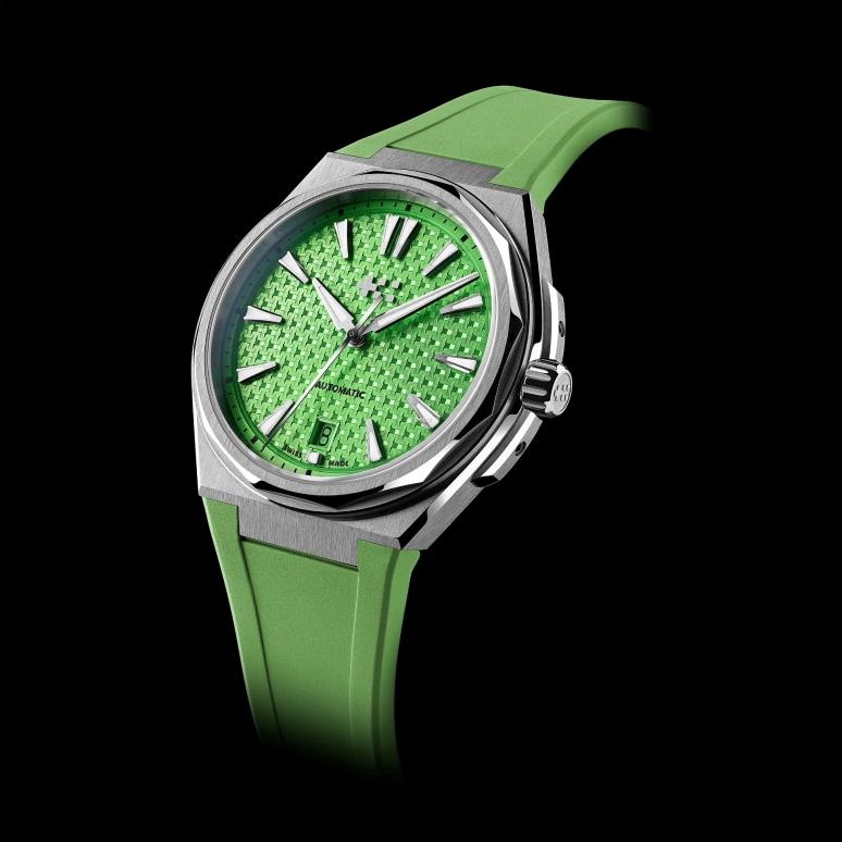 Christopher Ward,Ice Cream Twelve 38mm,38mm,Stainless Steel,Green,Automatic,Day,38hours,C12,C12-38ADA1-S00V1-BRV