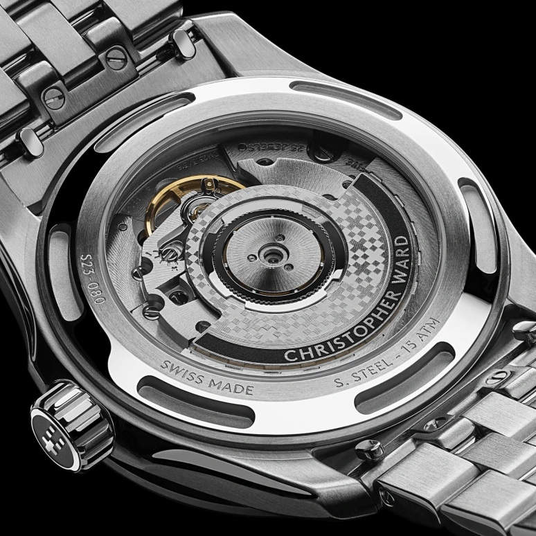 Christopher Ward,C63 36mm,36mm,Stainless Steel,Blue,Automatic,Day,Dule Time,C63,C63-36AGM3-S00B4-RO