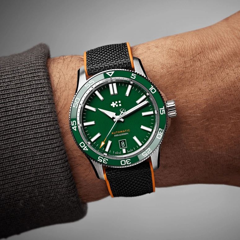 Christopher Ward,C60 40mm,40mm,Stainless Steel,Green,Automatic,Day,38hours,C60,C60-40ADA31S0VV0-HKO