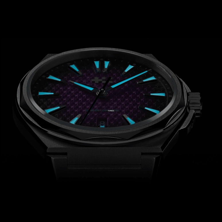Christopher Ward,The Twelve 40mm,40mm,Titanium,Purple,Automatic,Day,38hours,C12,C12-40ADC1-T00P0-B0