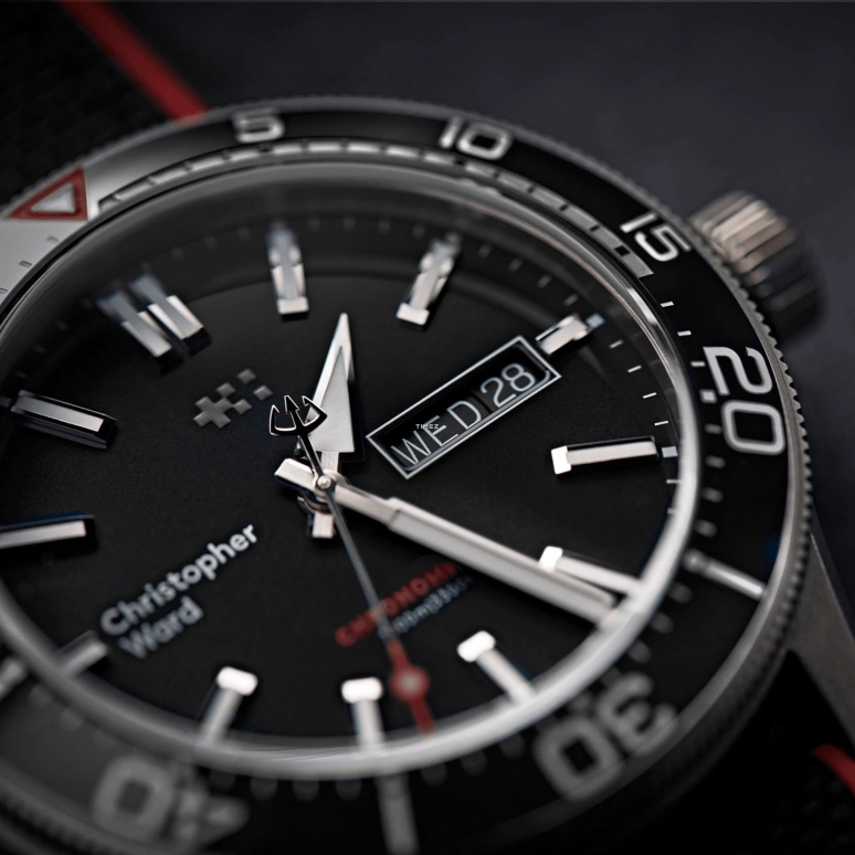 Christopher Ward,C60 42mm,42mm,Titanium,Black,Automatic,Date,Day,C60,C60-42ADD3-T0KK0-HR