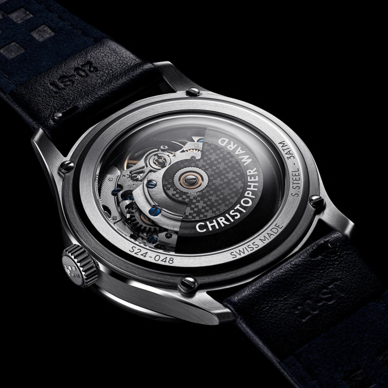 Christopher Ward,C1 37mm,37mm,Stainless Steel,Blue,Automatic,Moonphase,38hours,C01,C01-37AMP2-S00B0-B1
