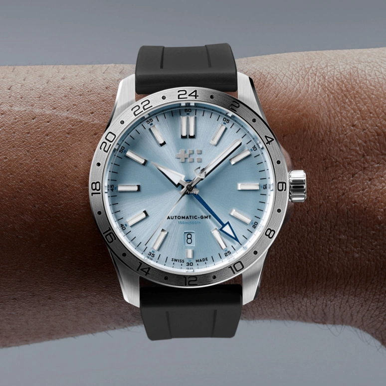 Christopher Ward,C60 39mm,39mm,Stainless Steel,Blue,Automatic,Day,Dule Time,C63,C63-39AGM3-S00B5-RK