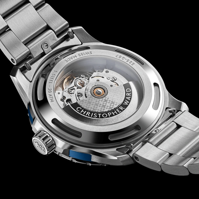Christopher Ward,C60 41mm,41mm,Stainless Steel,Aluminium,Blue,Automatic,38hours,Sapphire,Crystal Glass,C60,C60-41A3H31S0BB0-B0