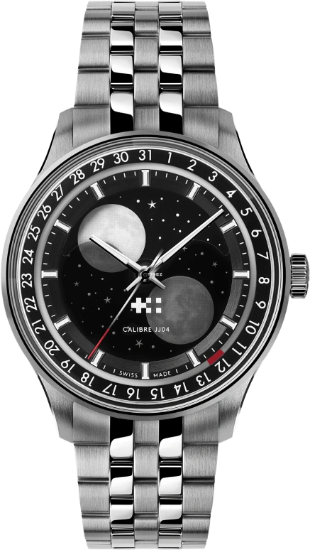 Christopher Ward,C1 40.50mm,40.50mm,Stainless Steel,Black,Automatic,Moonphase,Day,C01,C01-40AMP2-S00K0-B1