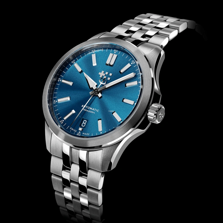 Christopher Ward,C63 36mm,36mm,Stainless Steel,Blue,Automatic,Day,38hours,C63,C63-36ADA3-S00B9-SB